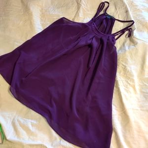 Purple sheer lined top